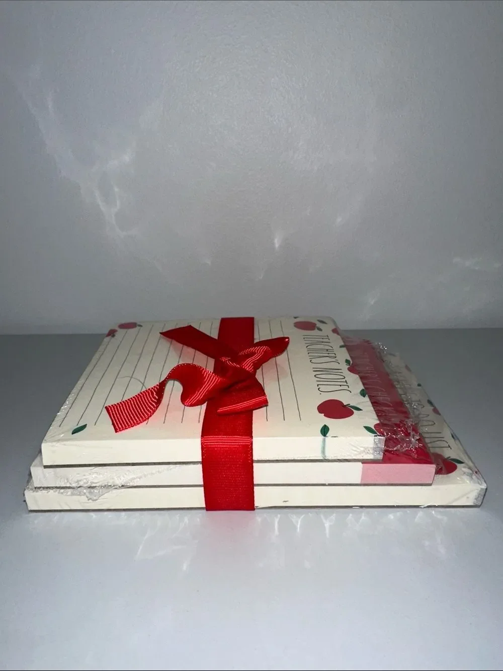 RAE DUNN. Stack of 3 lined Notepads TEACHER’S NOTES CHECKLIST TO-DO-LIST